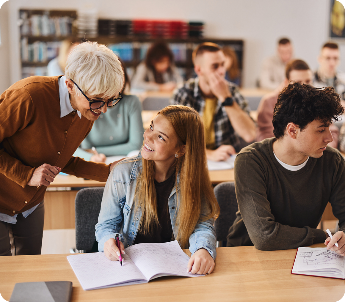 Classroom interaction between teacher and students
